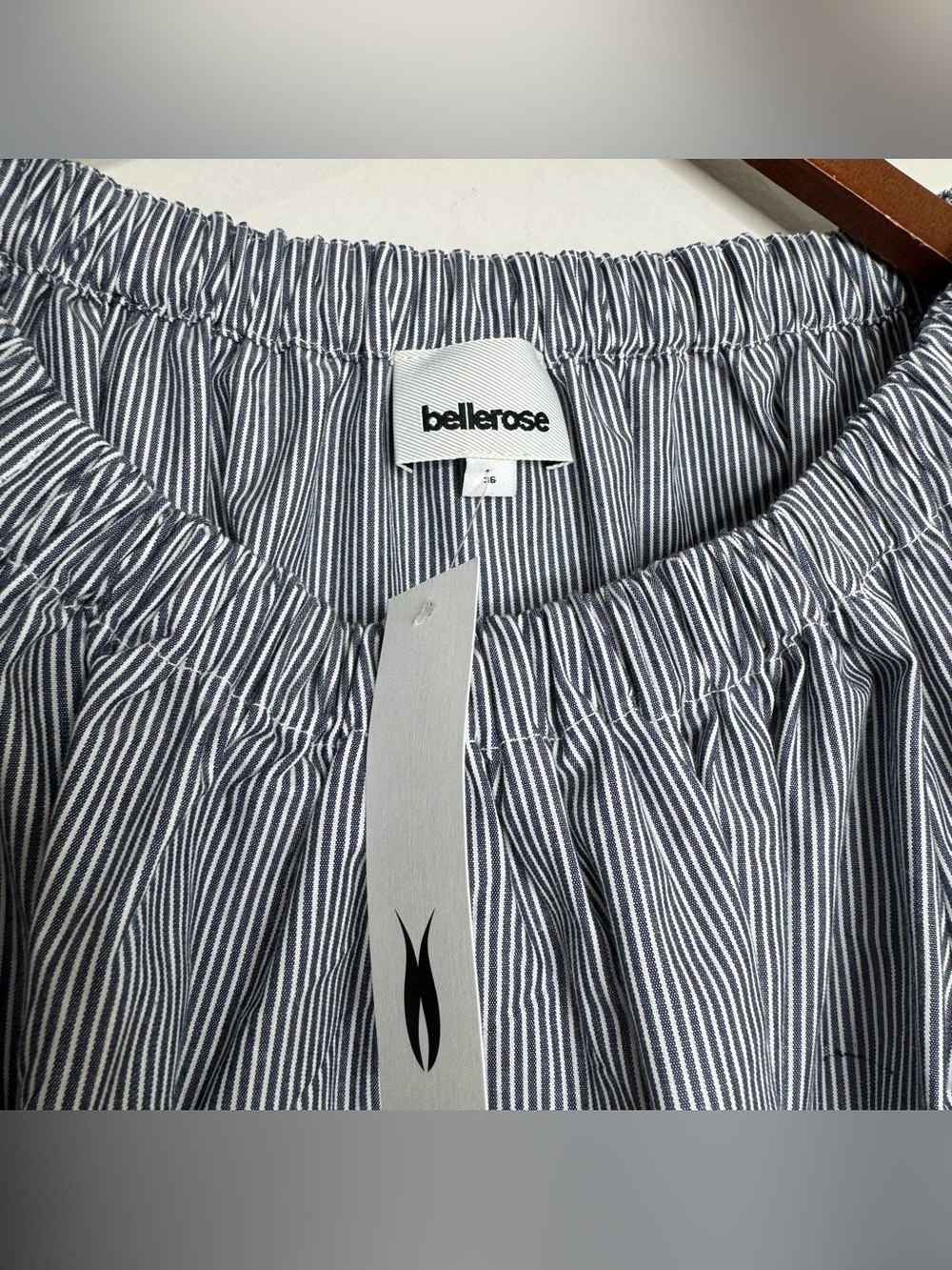 NWT Bellerose Taissa Cotton Balloon Sleeve Boho Coastal Blouse Size 36‎ US 6 S/M - Picture 7 of 12